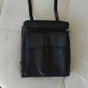Crossbody Bag, Many Compartments, Black